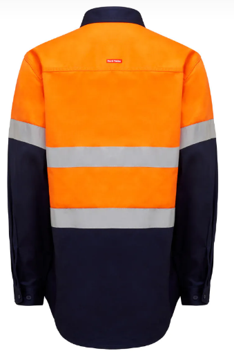 Picture of Hard Yakka HIVIS L/SLV 2 TONE COTTON DRILL SHIRT W/TAPE